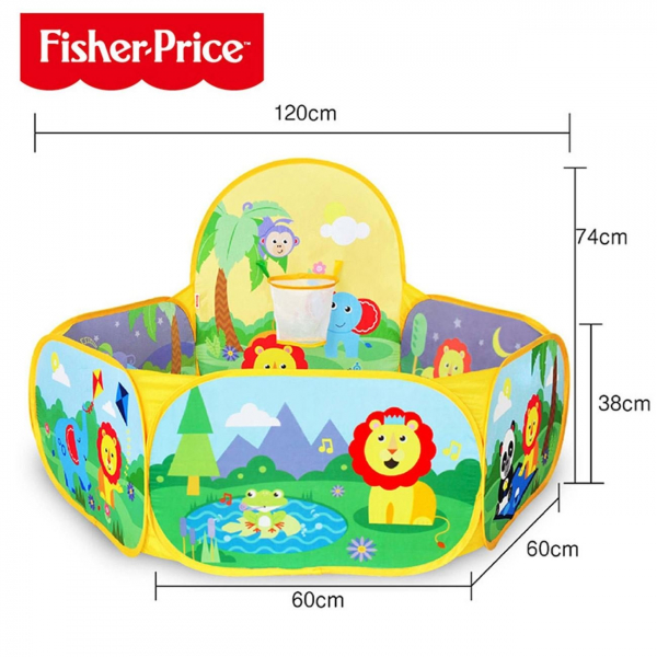 Set de joaca interactiv cu bile multicolore si imagini cu animale [2]