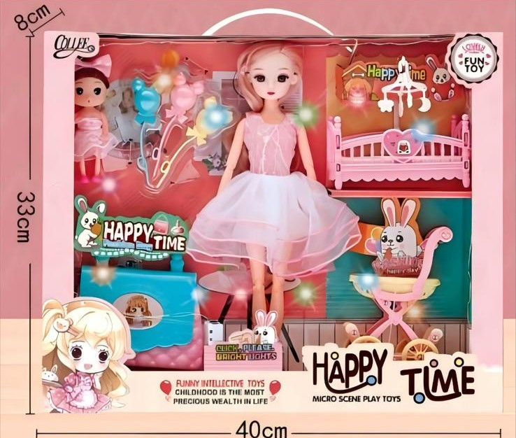 Set de Joacă „Lovely Collee” - Păpușă cu Bebe și Accesorii [1]