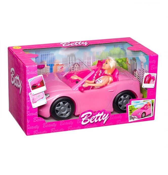 Set de joaca Papusa Betty cu masina decapotabila [4]