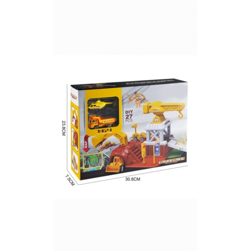 Set de joaca parcare Santier constructii cu plansa traseu din plastic inclusa,+3 ani [2]