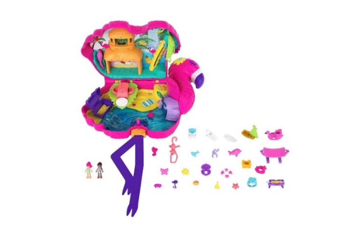 Set de joaca Polly Pocket Flamingo Pinata cu accesorii incluse [5]