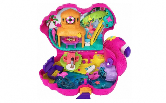 Set de joaca Polly Pocket Flamingo Pinata cu accesorii incluse [4]