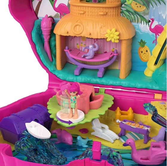Set de joaca Polly Pocket Flamingo Pinata cu accesorii incluse [9]