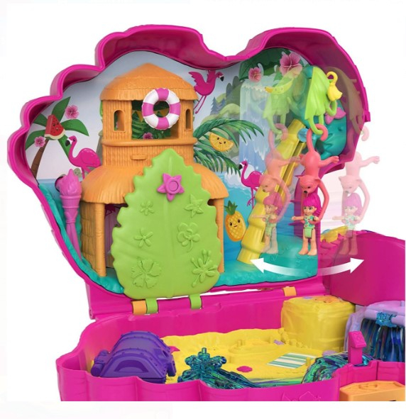Set de joaca Polly Pocket Flamingo Pinata cu accesorii incluse [7]