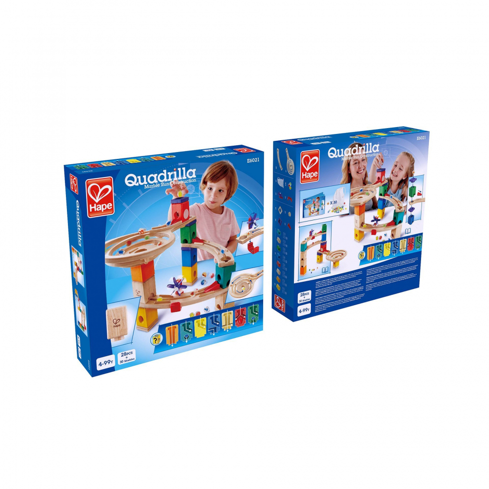 Set de joaca Quadrilla - circuit cu bile - Cursa cu 28 piese si 30 bile (58 piese),+4 ani [5]