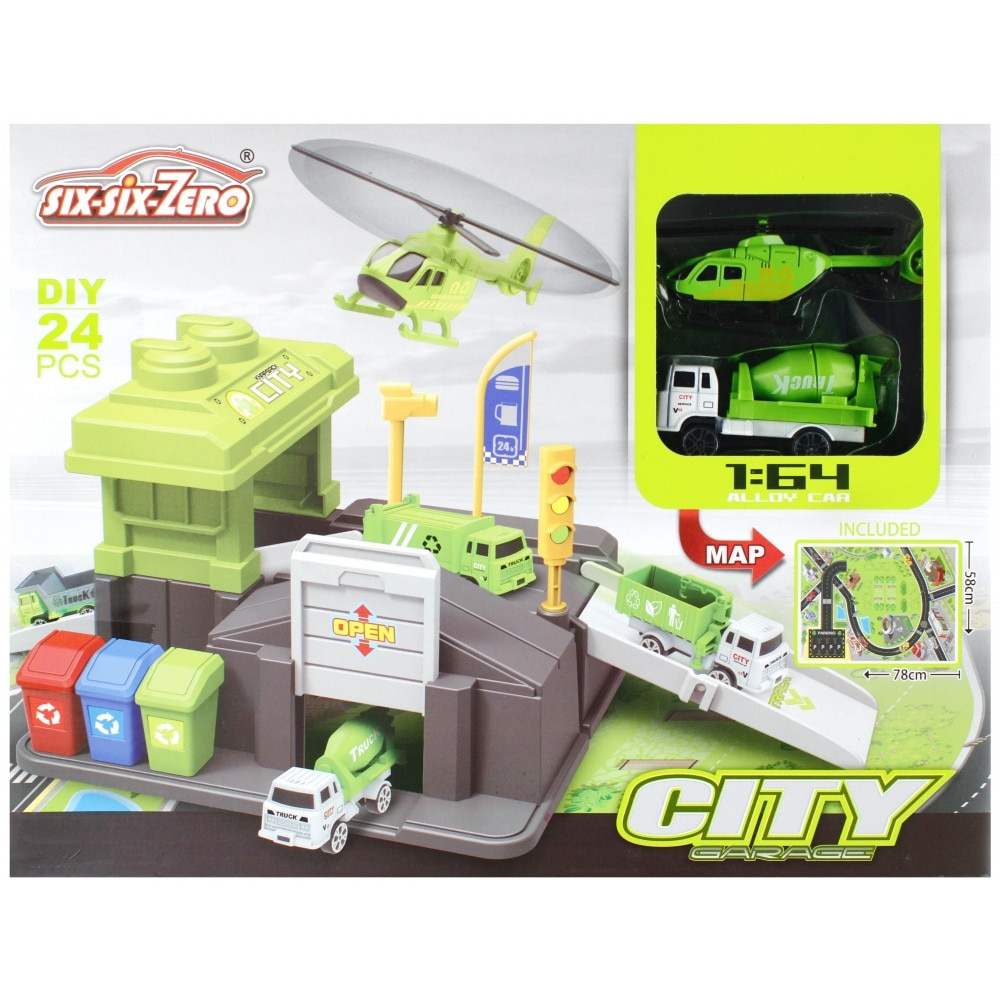 Set de joaca Reciclarea gunoiului cu covoras traseu inclus, plastic, +3 ani [1]