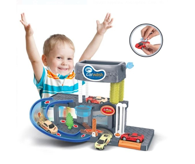 Set de joaca Spalatorie auto cu 2 masinute incluse [2]