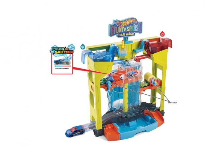Set de joacă Stunt Splash, spălătorie auto-Hot Wheels [4]