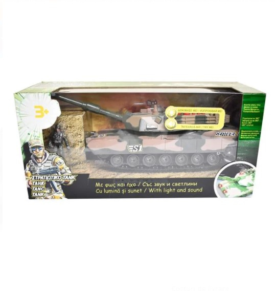 Set de joaca Tanc militar si figurina cu sunet si lumini [2]