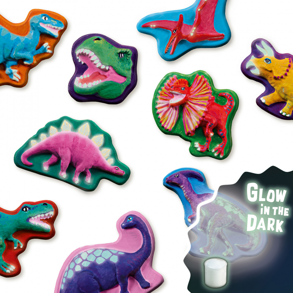 Set de lucru manual pentru copii cu dinozauri fosforescenti [4]