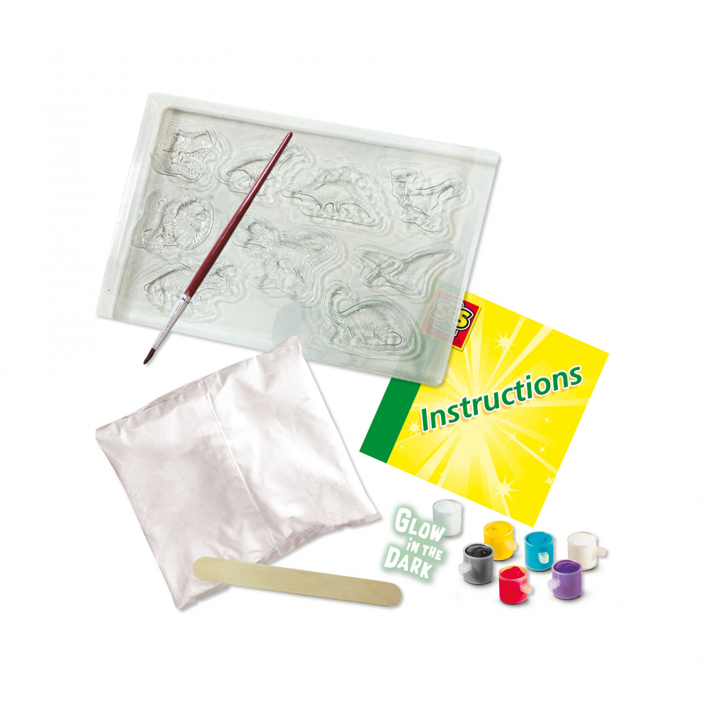 Set de lucru manual pentru copii cu dinozauri fosforescenti [2]