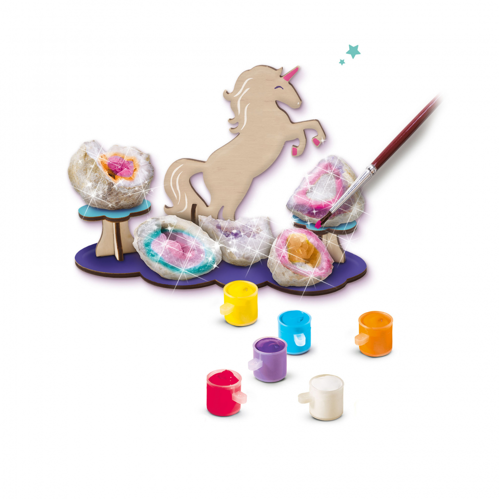 Set de pictat geode pentru copii cu suport unicorn si accesorii incluse [4]