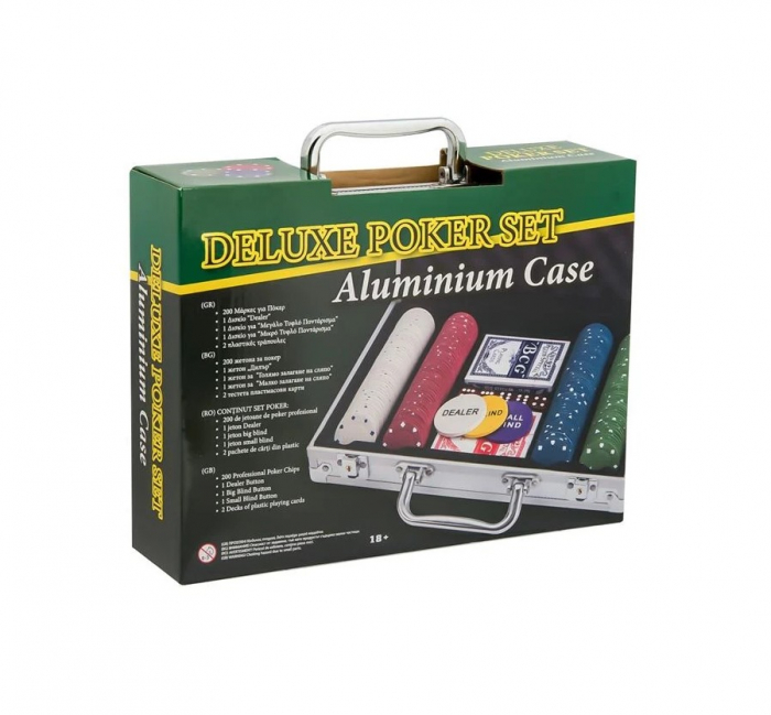 Set de poker cu 200 jetoane si geanta aluminiu [2]