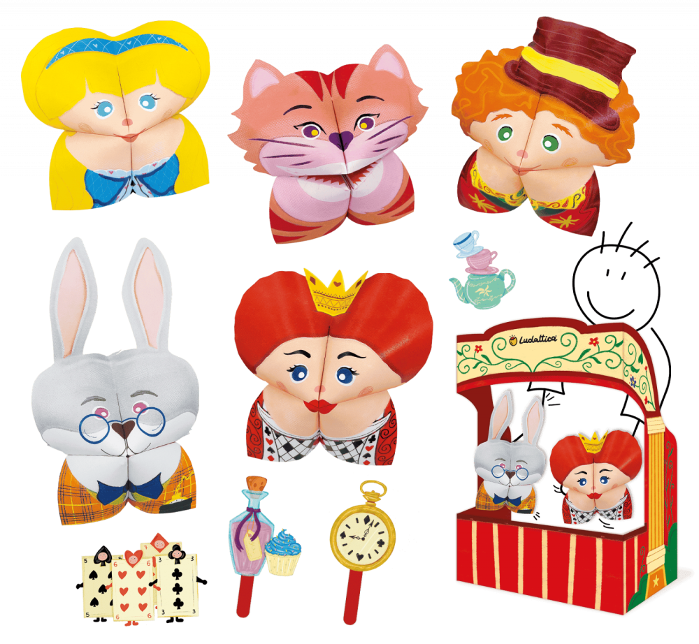 Set de Teatru de Păpuși Origami – Alice în Țara Minunilor, Ludattica, +5 ani [2]