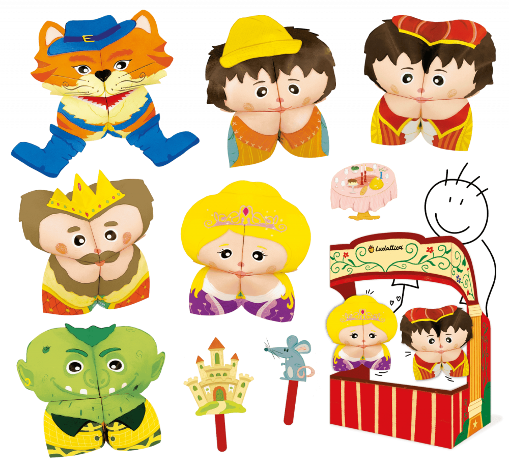 Set de Teatru de Păpuși Origami – Motanul Încălțat, Ludattica, +5 ani [2]