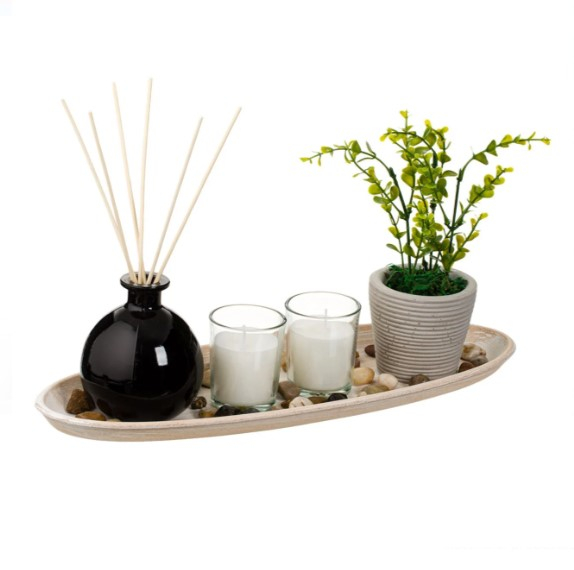 Set decorativ cu suport din lemn [2]