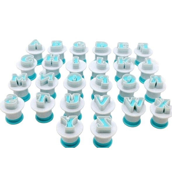Set Decupatoare cu Piston, pentru Martipan, Biscuiti, Coca, Litere Mari, 26 bucati [2]