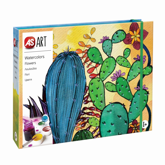 Set desen as art acuarela flori [7]