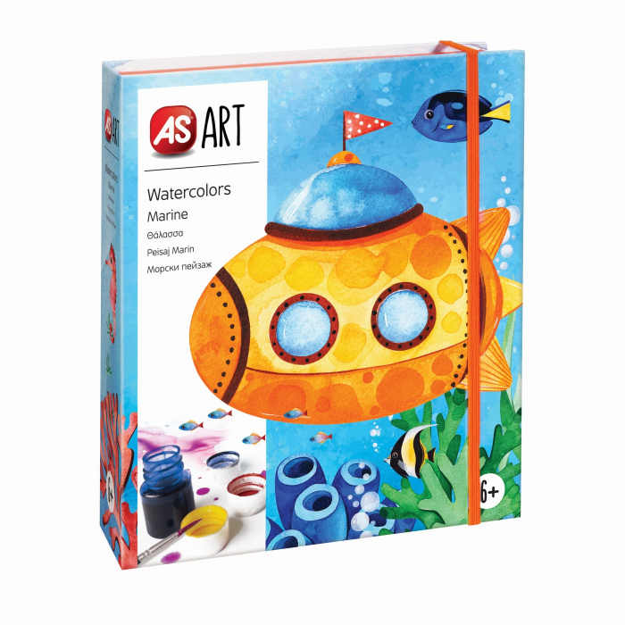 Set Desen As Art Acuarelă Peisaj Marin  [7]