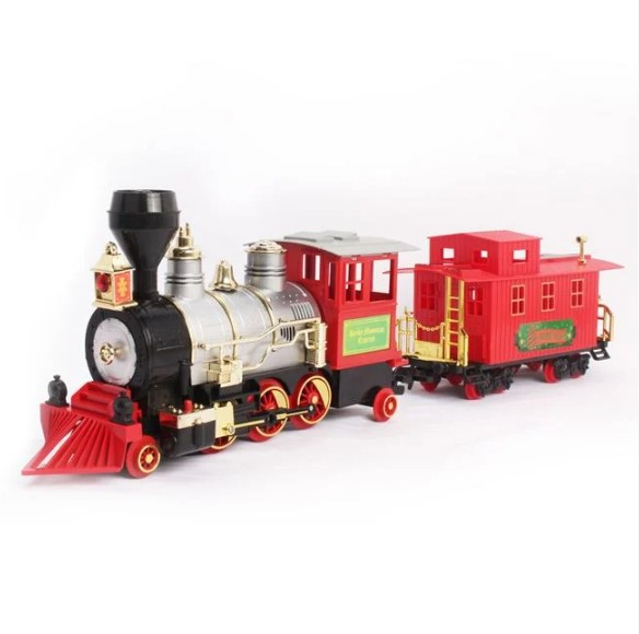 Set format din locomotiva si vagon mare cu sunet si lumini [5]