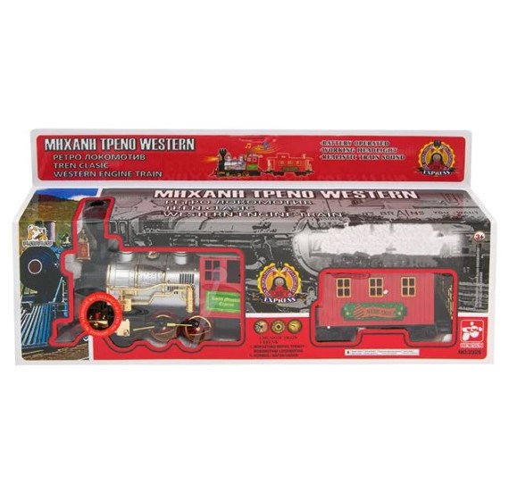 Set format din locomotiva si vagon mare cu sunet si lumini [6]