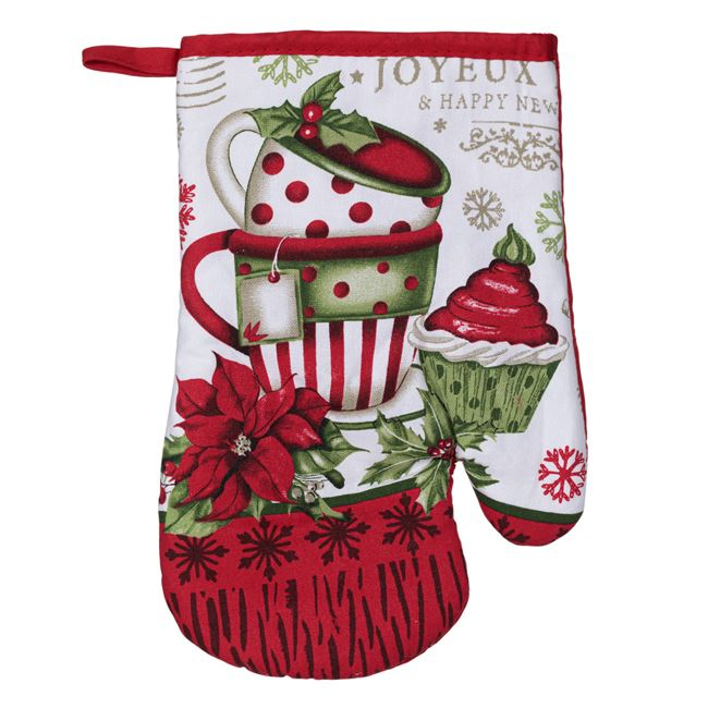 Set manusa si suport pentru cuptor- Cupcake Craciunita [2]