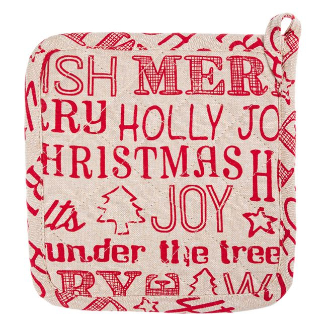 Set manusa si suport pentru cuptor- Imprimeu Ho Ho Ho [3]