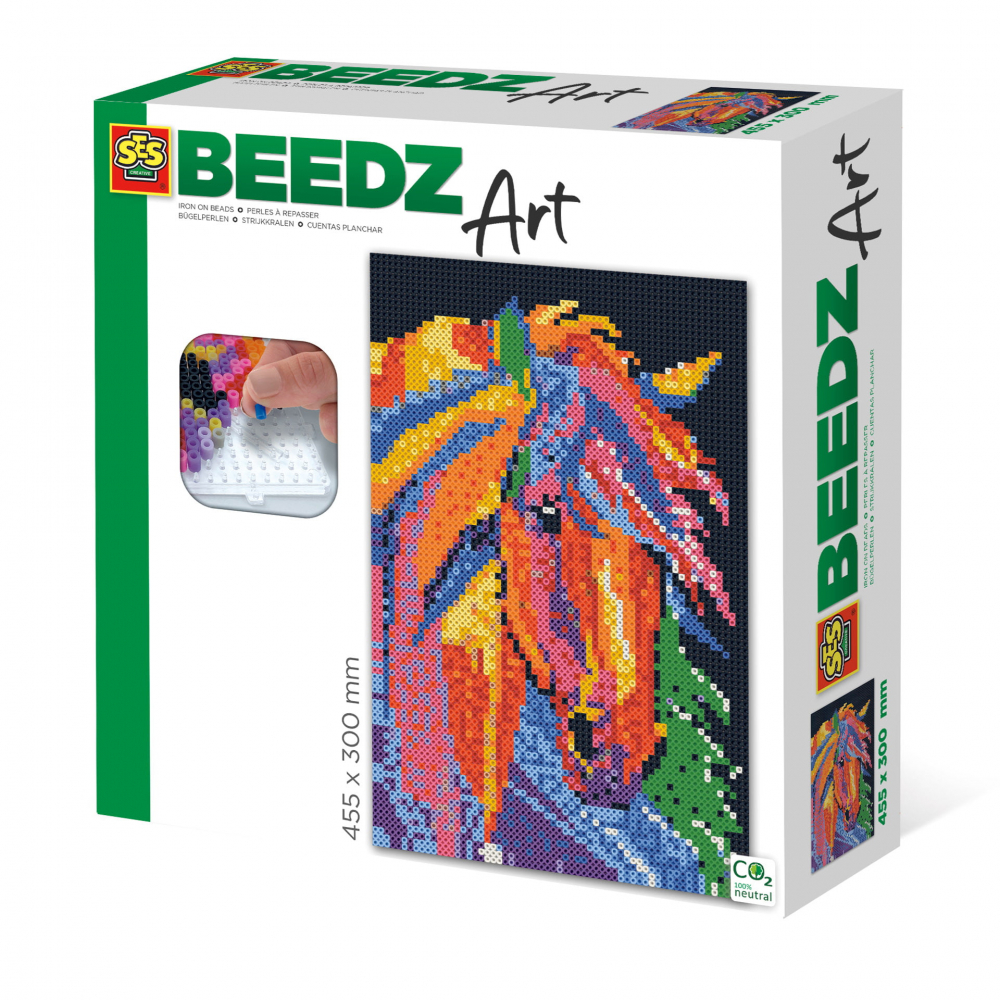 Set 7000 margele de calcat Beedz Art cu accesorii incluse - Cal fantasy,+8 ani