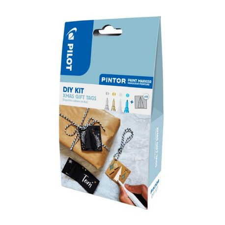 Set markere cu vopsea Pilot Pintor DYI Xmas Gift culori metalice Set Pintor DYI Xmas gift tags