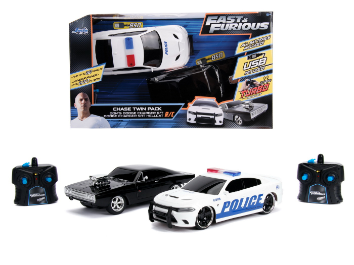 Set Mașinuțe Fast and Furious RC Toyota Supra/Dodge Charger SRT 1:16 [3]