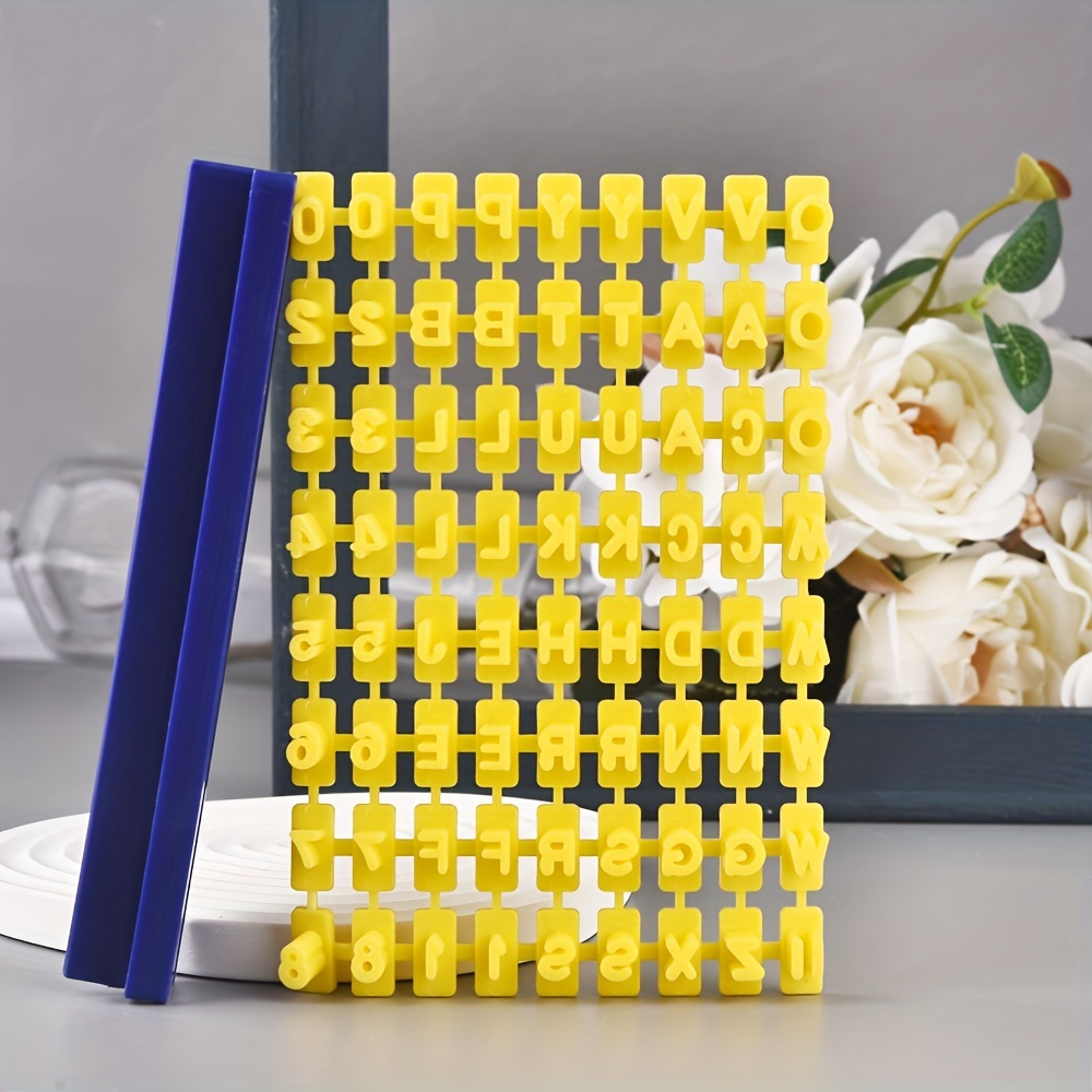 Set matrite litere si numere pentru ornare prajituri, plasticv [7]