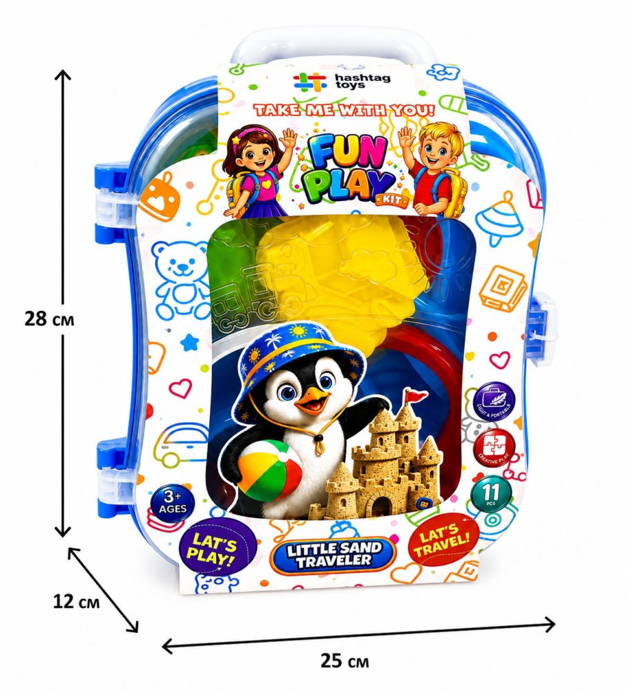 SET MICUL CALATOR RUCSAC PENTRU NISIP ALBASTRU [9]