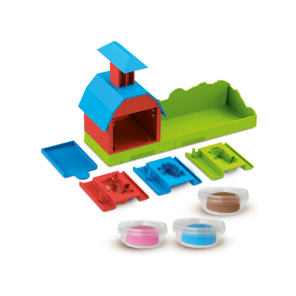 Set modelaj Ferma de jucarie cu sunete, forme de animale si plastilina [2]