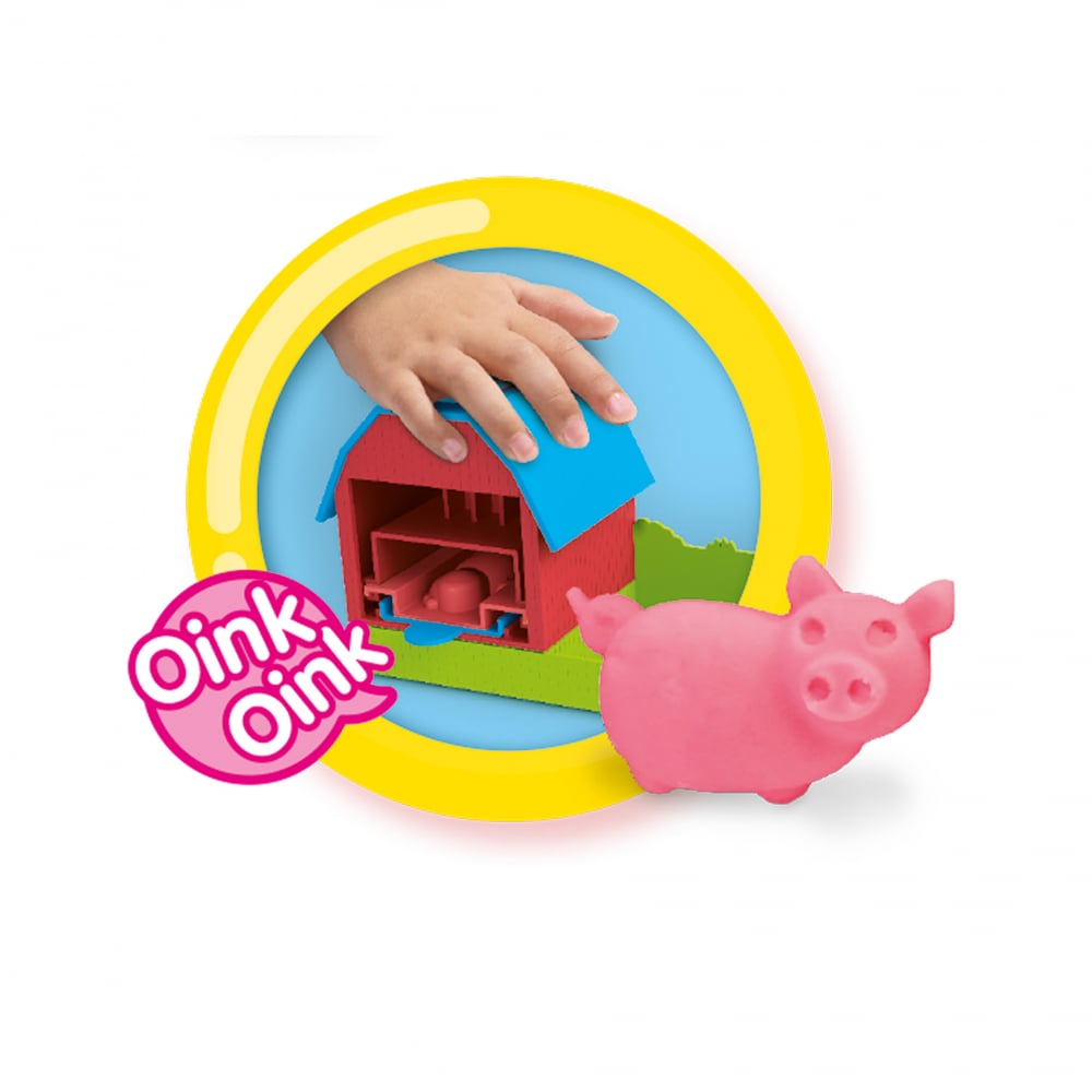 Set modelaj Ferma de jucarie cu sunete, forme de animale si plastilina [4]