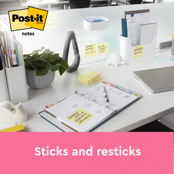Set Notes adeziv Post-itÂ® Canary Yellowâ„¢ [2]