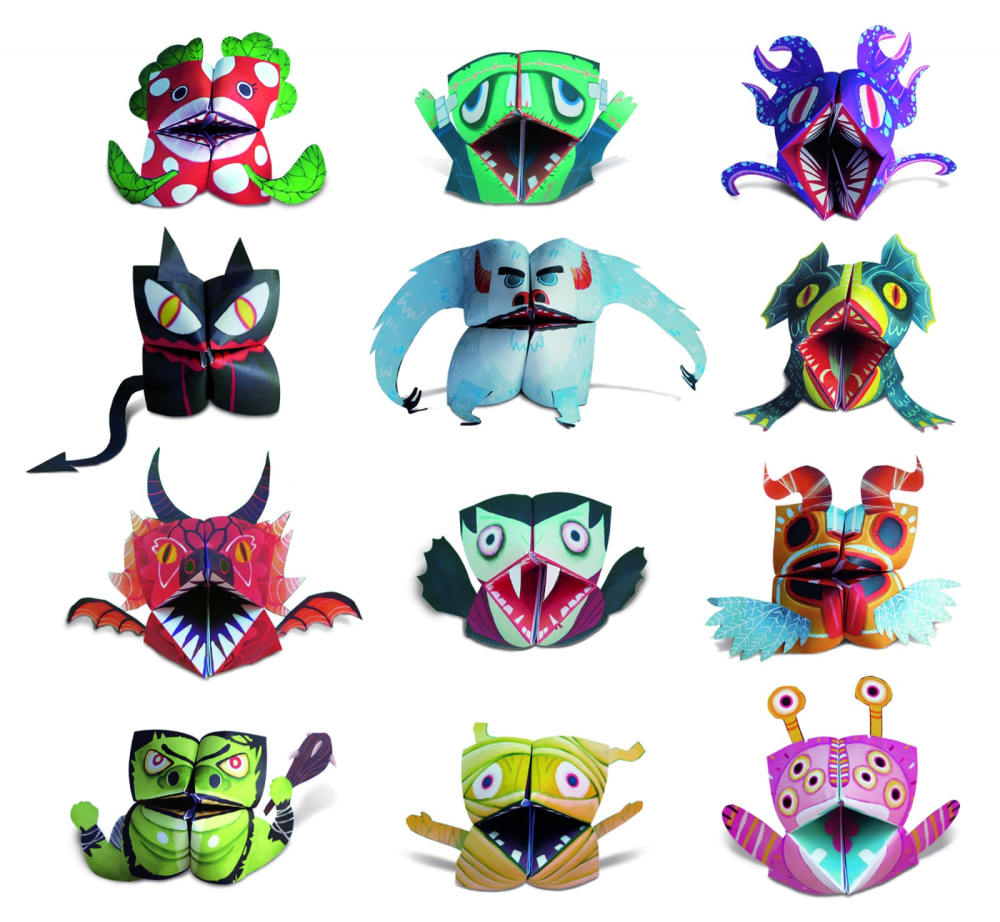 Set Origami Începători – Monștri 2023, Ludattica, +5 ani [2]