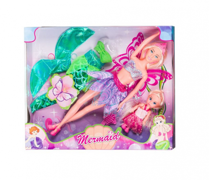 Set papusa sirena  cu mini zana [2]