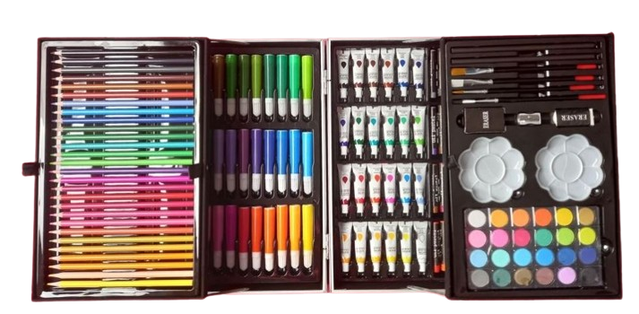 Set pentru desen si pictura in cutie tip servieta cu 145 piese, +3 ani [4]