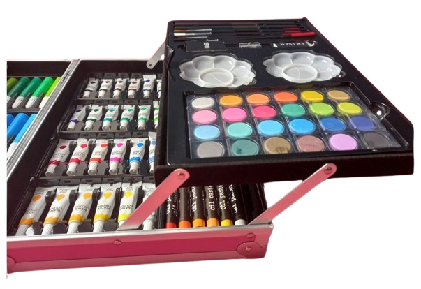 Set pentru desen si pictura in cutie tip servieta cu 145 piese, +3 ani [3]