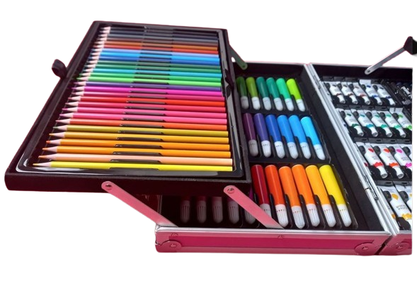 Set pentru desen si pictura in cutie tip servieta cu 145 piese, +3 ani [5]