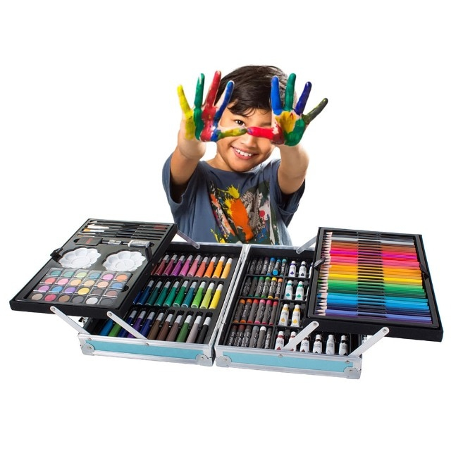 Set pentru desen si pictura in cutie tip servieta cu 145 piese ,design Universe +3 ani [3]