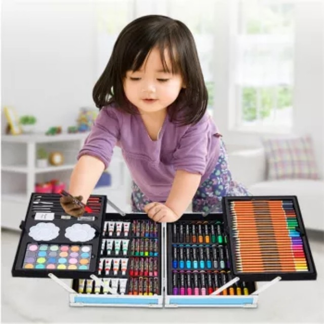 Set pentru desen si pictura in cutie tip servieta cu 145 piese ,design Universe +3 ani [9]