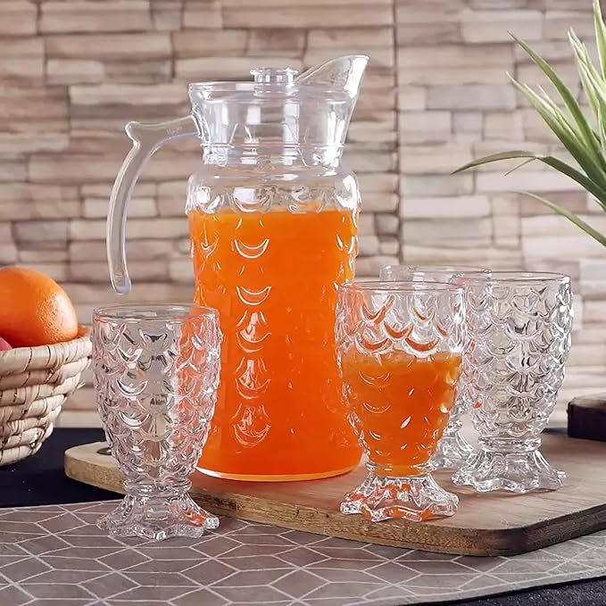 Set pentru limonada model ananas,sticla, 7 piese [2]