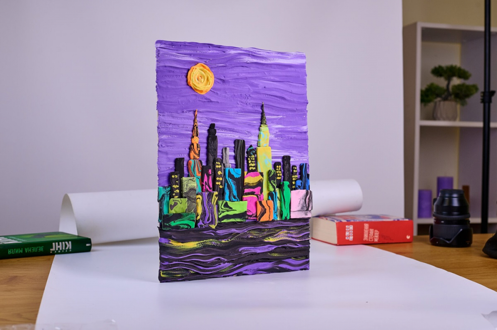 Set pictura 3D cu argila usoara, 30*40cm - New York Skyline [6]