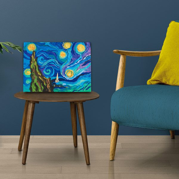 Set pictura 3D cu argila usoara, 30*40cm - Starry Night [5]