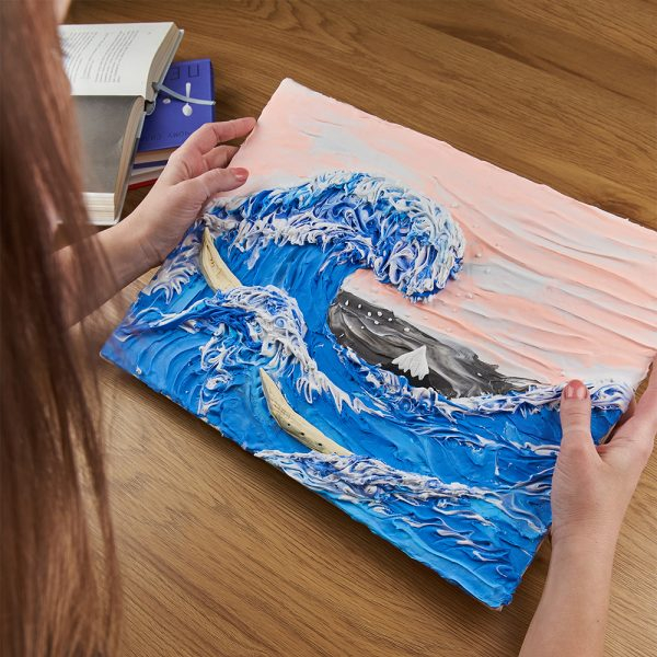 Set pictura 3D cu argila usoara, 30*40cm - Waves [2]