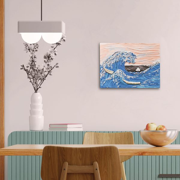 Set pictura 3D cu argila usoara, 30*40cm - Waves [6]