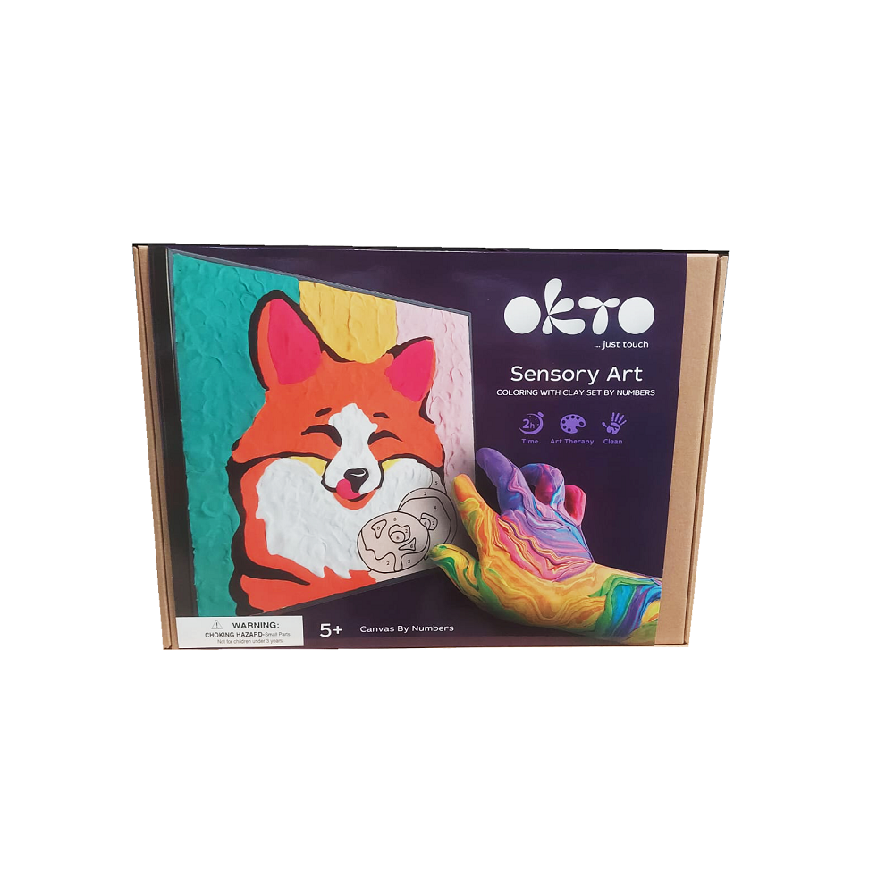 Set pictura cu argila usoara, 29*29 cm -  Fox [2]