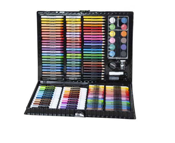 Set pictura si desen cu 168 piese in cutie tip servieta din plastic, negru [5]