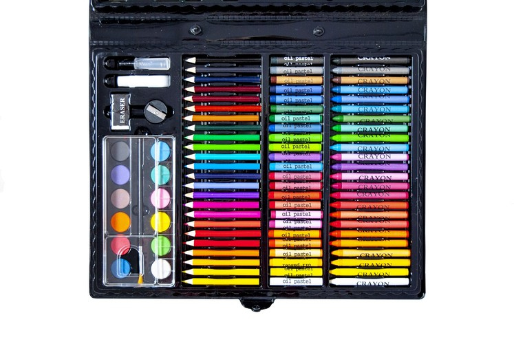 Set pictura si desen cu 168 piese in cutie tip servieta din plastic, negru [4]
